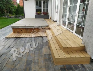 Terasa REAL DECK Teak 20 x 120 mm, povrch hladký, ponecháno přírodní